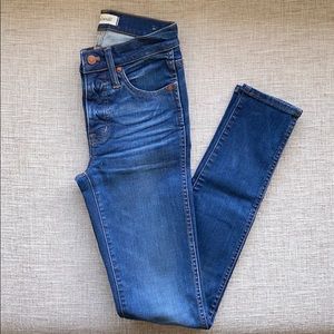 Madewell 9” High Rise Skinny Jeans 24 Tall